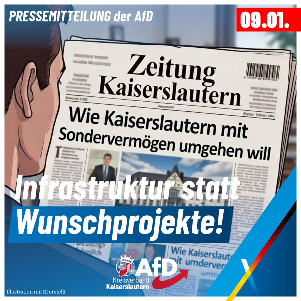 Dirk Bisanz - Pressemitteilung 09.01.2026 zum Artikel der Rheinpfalz „Wie Kaiserslautern mit Sondervermögen umgehen will“